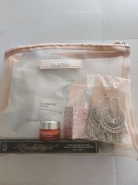 Travel Skin Care/Makeup Bundle With Earrings NWT